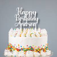 Personalisierter Cake Topper mit Namen zum Geburtstag Bild 1