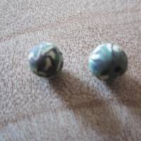 10x Camouflage Perlen Polymer Ton Army Perlen 8-9 mm Armband Halsschmuck Männer Perlen Bild 4