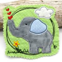 Stickdatei Elefant doodle XL SET Bild 1
