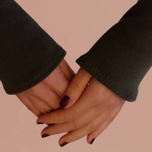 Khaki Armstulpen mit flauschiger Fleece-Innenseite doppelseitiger Stoff. Geschenkideen für Frauen. 1 Paar warme Stulpen. Bild 6