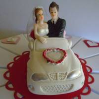 Hochzeitstorte Geldgeschenk zur Hochzeit Schachteltorte Papiertorte give Away Torte Hochzeitsgeschenk Auto Bild 3