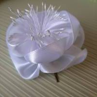 Brautschmuck Haarblüte Haarklammer romantisch Haarschmuck festlich Perle "Sabrina" Bild 5