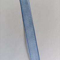 10 m leichtes, transparentes Organza Band in Blau 10 mm breit Bild 1