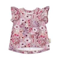 Tunika Shirt mit Flügelärmeln "Blumentraum Aquarell", Geschenk Geburt Sommer Bild 1
