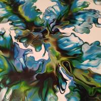 Fluid Art Bild "Rolling Tides" 40 x 40 cm - Acrylbild Bild 3