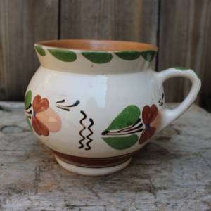 großer Kaffeebecher Kaffeetasse Kaffeepott Tasse Majolika Keramik Vintage 60er 70er Jahre Bild 3