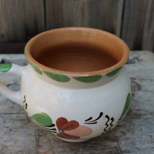 großer Kaffeebecher Kaffeetasse Kaffeepott Tasse Majolika Keramik Vintage 60er 70er Jahre Bild 4