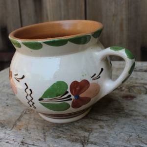 großer Kaffeebecher Kaffeetasse Kaffeepott Tasse Majolika Keramik Vintage 60er 70er Jahre Bild 6