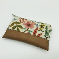 Mini Geldbeutel, Kleine Geldbörse, Minitasche Kunstleder, Blumen und Blüten Bild 4