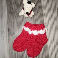 Kindersocken, Socken, Handgehäkelte Kindersocken, Geschenk Bild 2