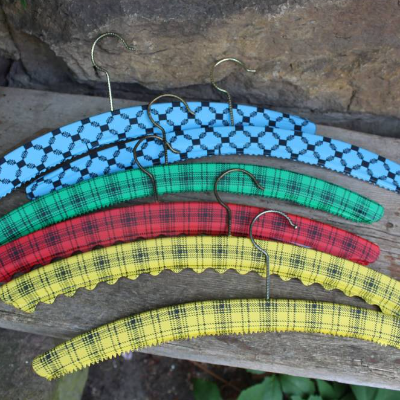 6 Vintage Kleiderbügel Holz Kunststoff 60er 70er Jahre