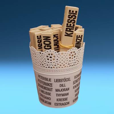 Kräuterstecker, Beet- und Pflanzkennzeichnungen fürs Kräuterbeet