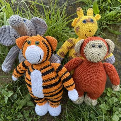 Häkelanleitung - Dschungelfreunde