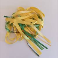 Tüdelband – Tüte; Bänderpaket mit Bändern in unterschiedlichen Breiten & Längen *GELB* Bild 1