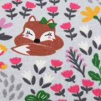 Baby Frühchen Mädchen Set Pumphose-Mütze-Tuch "Fuchs Mädchen & Blumenwiese" Geschenk Geburt Bild 3