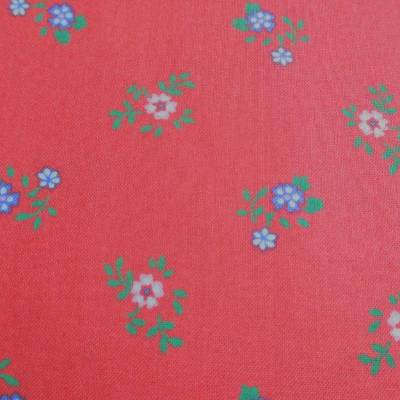 Trachtenstoff Dirndlstoff Blumen rot ÖKOTEX 100(1m/12,-€)