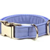 Welpenhalsband »Softshell blau-Flieder« ohne Unterfütterung (größere Verstellbarkeit) aus der Halsbandmanufaktur von dog Bild 1