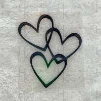 Bügelbild - Drei Herzen - viele mögliche Farben Bild 1