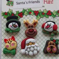Buttons Galore Knöpfe   Santas Freunde     (1 Pck.)    Santa´s Friends Bild 1