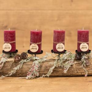 Adventskranz Zahlen 1 -4 / Holzzahlen für Adventskranz Kerzen Bild 1