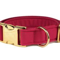 Welpenhalsband »Softshell rot« ohne Unterfütterung (größere Verstellbarkeit) aus der Halsbandmanufaktur von dogs & paw Bild 1