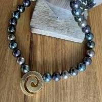 Wunderschöne handgefertigte Perlenkette mit Designer Zwischenteil,moderne Perlenkette,Perlenschmuck, Bild 1