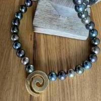 Wunderschöne handgefertigte Perlenkette mit Designer Zwischenteil,moderne Perlenkette,Perlenschmuck, Bild 6