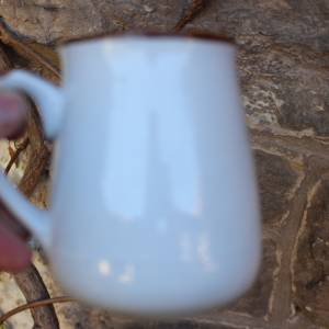 Kaffeebecher Kaffeetasse Tasse Apfelbaum Motiv Keramik Vintage 70er 80er Jahre Bild 6