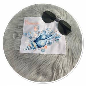 personalisiertes Glasreinigungstuch/Display-Tuch Unterwasserwelt Watercolor Bild 1