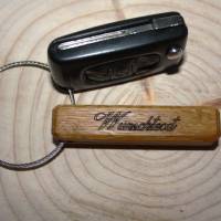 Schlüsselanhänger aus Eichenholz mit Wunschgravur (Design 2) / personalisierter Schlüsselanhänger Bild 5