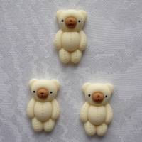 Let´s Get Crafty Button          Teddybär (3 Stück)       Teddy Bears Bild 1