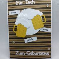 Geburtstagskarte, Glückwunschkarte Bier, Männerkarte Bild 1