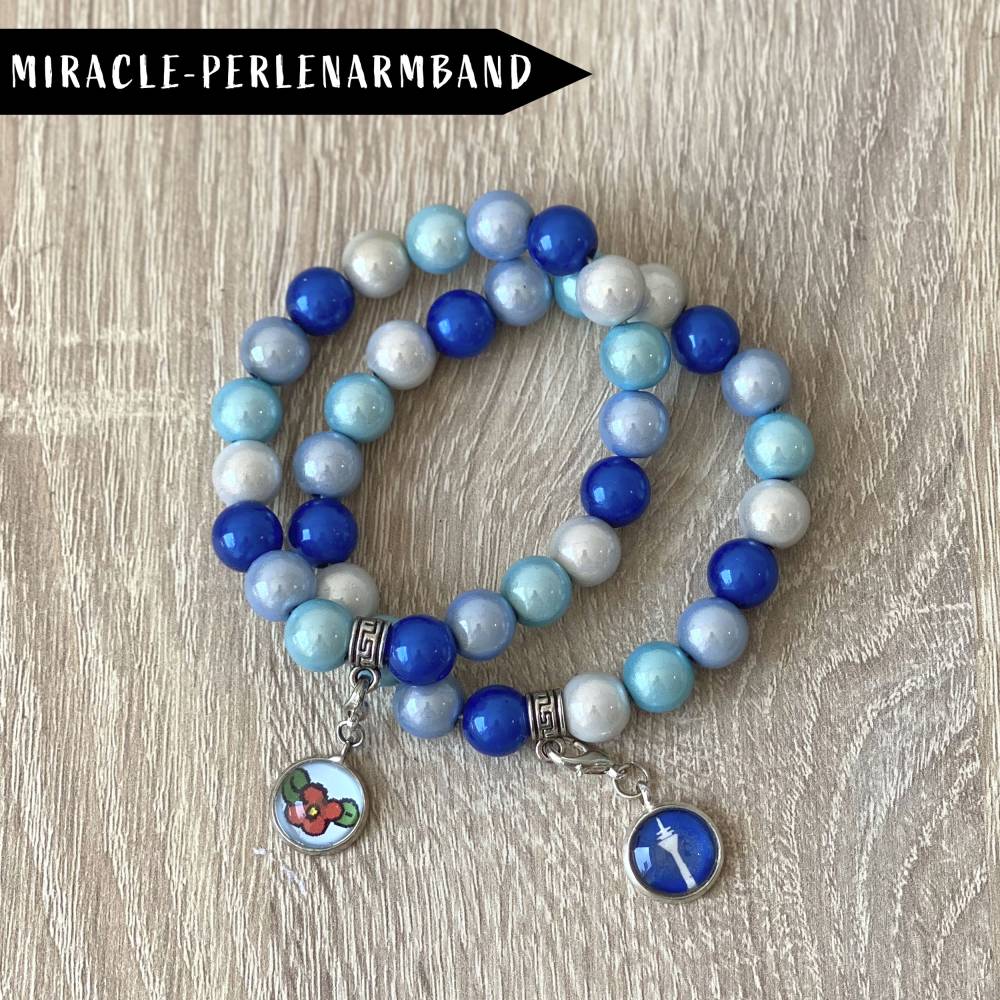 Miracle Aqua Perlenarmband Bild 1