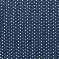 Baumwolle  Carrie Sterne  jeansblau/weiß Oeko-Tex Standard 100(1m /9,00€) Bild 2