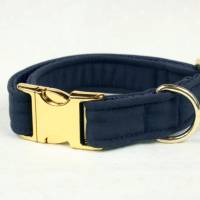 Welpenhalsband »Softshell Nachtblau« ohne Unterfütterung (größere Verstellbarkeit) aus der Halsbandmanufaktur von dogs & Bild 1