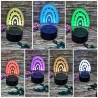 Personalisierbare LED-Lampen aus Plexiglas, 16,5cm x 8,5 cm  mit Farbwechsel, Geschenkidee für Alle Bild 8