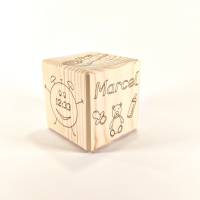 Geschenk zur Geburt, personalisiert / Holzwürfel mit Geburtsdaten / Würfel aus Holz, Babygeschenk, Geburtsgeschenk Bild 7