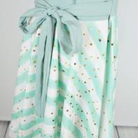 Drehkleid - Kleid mit Drehrock Glitzer Streifen Mint #Einschulung Bild 4