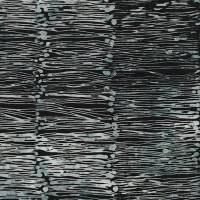 Patchworkstoff Islandbatik 6/1162 "Sticks n Stones" in schwarz mit petrol aus Baumwolle zum Nähen und Patchwork Bild 1