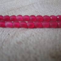 natürliche Rubin Perlen flach rund, facettiert 4 mm x 2, 5 mm ein Strang Bild 7