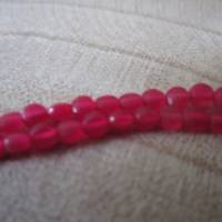 natürliche Rubin Perlen flach rund, facettiert 4 mm x 2, 5 mm ein Strang Bild 8