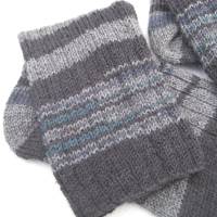 Socken Männersocken handgestrickt Größe 48 bis 49 mit bequemer Ferse ➜ Bild 6