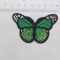 Applikation / Aufbügler Schmetterling / grün 47 x 70 mm Bild 2
