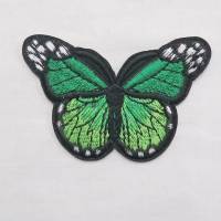 Applikation / Aufbügler Schmetterling / grün 47 x 70 mm Bild 3