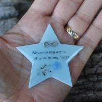 Stern "Never in my arms" für die Gedenkecke mit Sternschnuppe Bild 1
