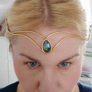Elbenschmuck ,Elfen tiara,circlet, Elfenkrone,tiara,Diadem,keltischer Haarschmuck, cosplay Bild 3