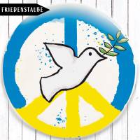 Charity Peacezeichen mit Friedenstaube Button Bild 6