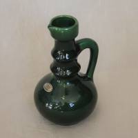 dunkelgrüne Vase mit Griff 60er Jahre Jopeko Bild 1
