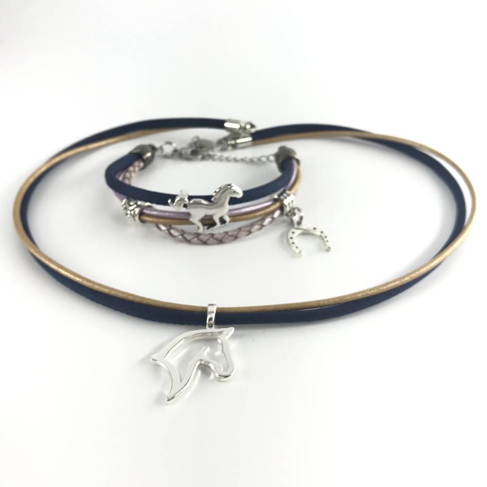 Set Halskette und Armband für Pferdeliebhaber Bild 1