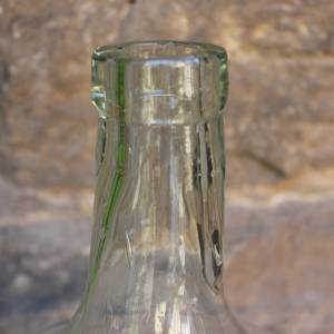 antiker Weinballon Weinflasche zart grün Dekoration Vintage shabby Landhaus Bild 5